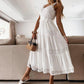 Annah blonde dress white