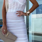 Smith bandage dress white