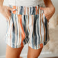 Stribet Vintagevasket Shorts