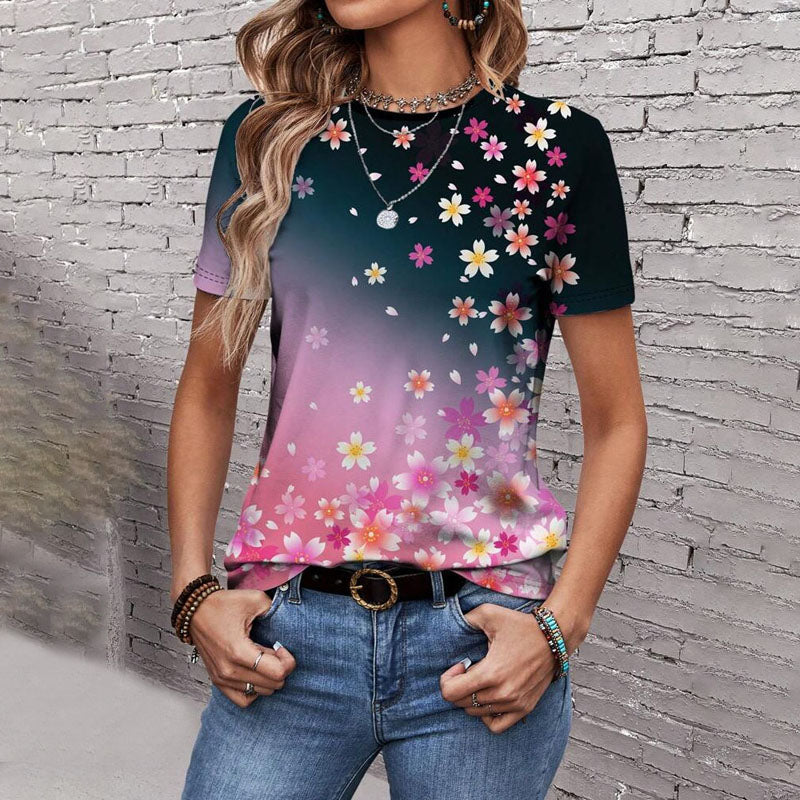 Vintage Blomster T-Shirt