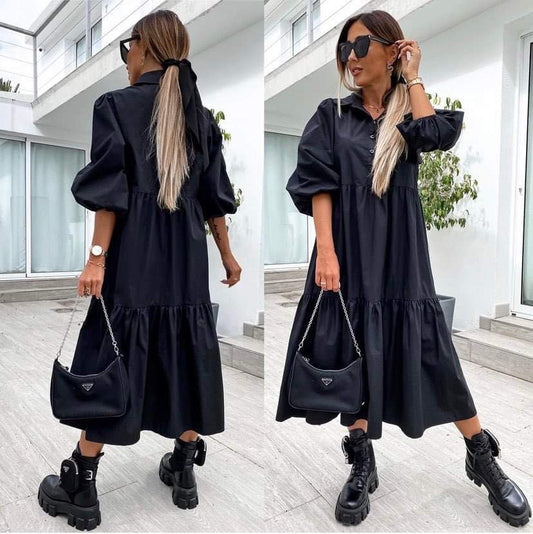 Addilin shirt dress black