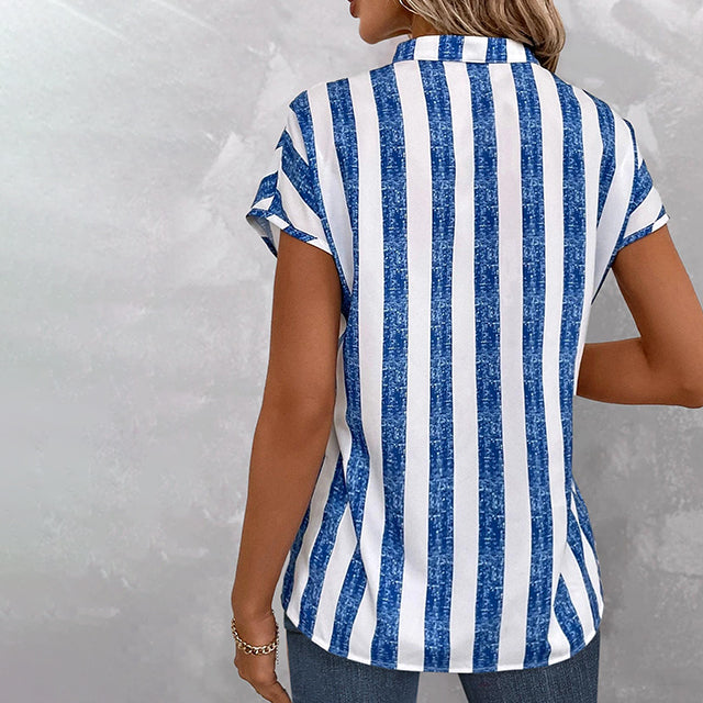 Casual Stripete Bluse