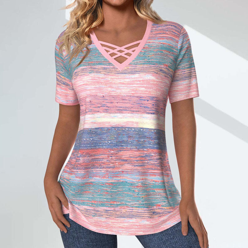 Casual Gradient Bluse