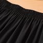 Black Ricrac Trim Colorblock High Waist Long Skirt