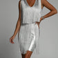 Manje bandage dress silver