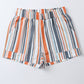 Stribet Vintagevasket Shorts