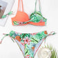 Sexet bikini med print og flettet design