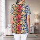 T-Shirt Med Blomsterprint Farverig