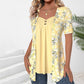 Elegant Blomstertrykk Bluse