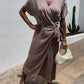 Carrie dress Taupe - PS8980