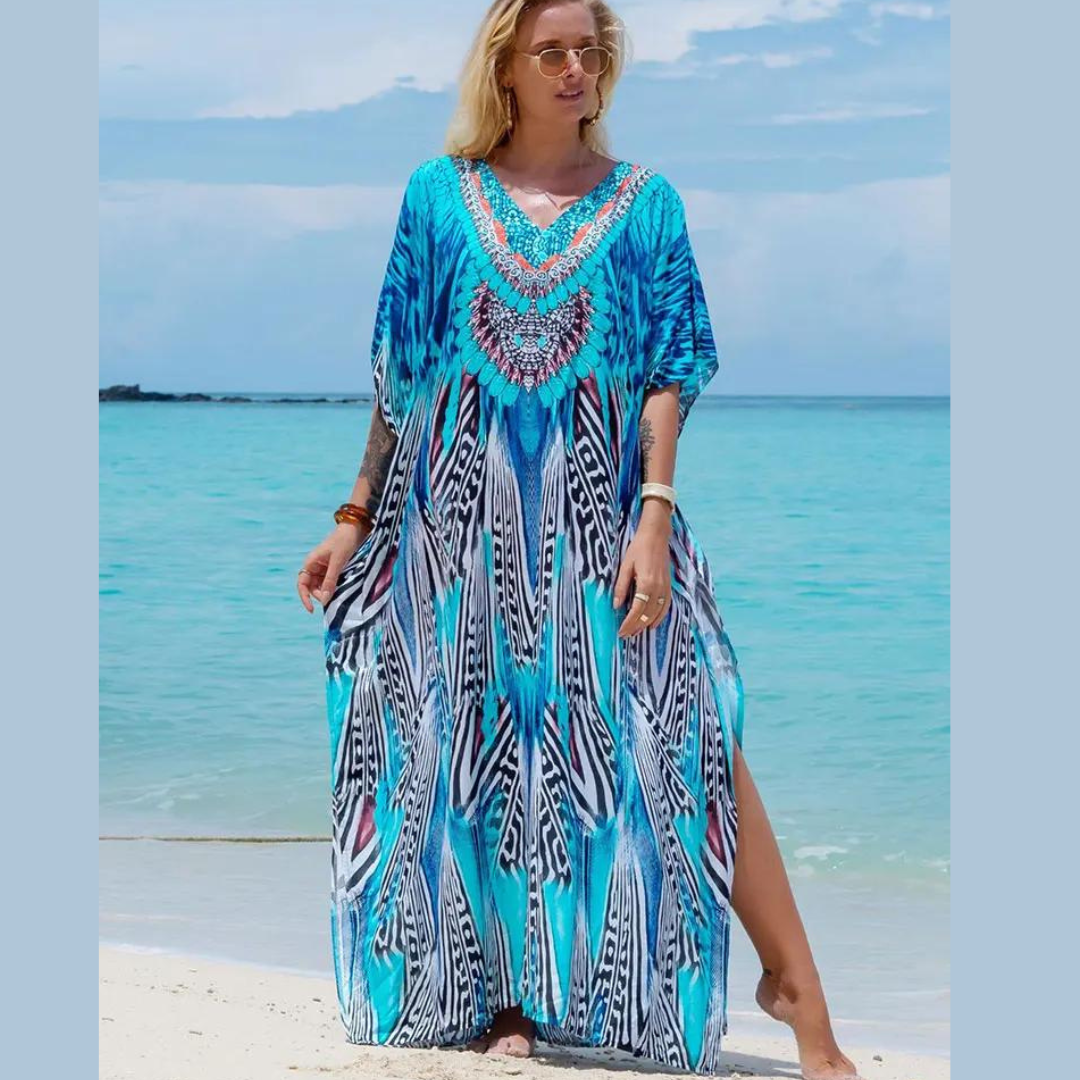 Inger™ | Maxi Strand-Tunika