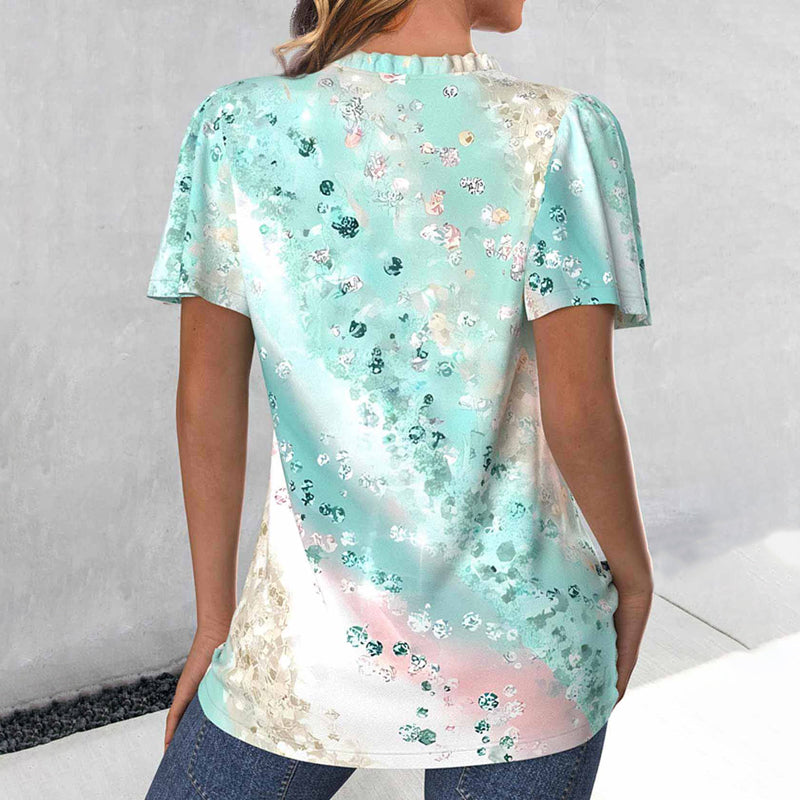 Afslappet Gradient Bluse