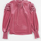 Blommeblomst Velour Bluse