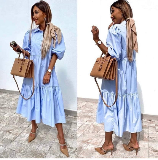 Addilin shirt dress blue