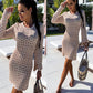 Giene knit dress beige