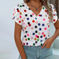 Polka Dot Casual T-Skjorte