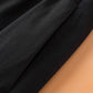 Black Ricrac Trim Colorblock High Waist Long Skirt