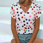 Polka Dot Casual T-Skjorte