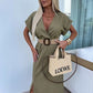 Stephani dress khaki - PS8830