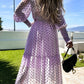 Tasja dot dress purple