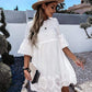 Sivana lace dress White