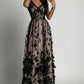 Marza flower dress black- 19838A