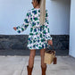 Annmari flower dress green- 8556-6