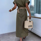 Stephani dress khaki - PS8830