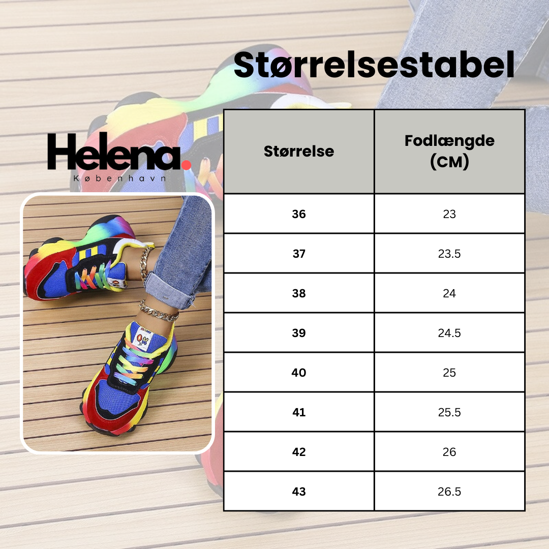 Freya - Stilfulde og Behagelige Regnbuesko