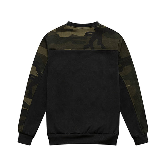 Herre sweatshirt med camo-grafik