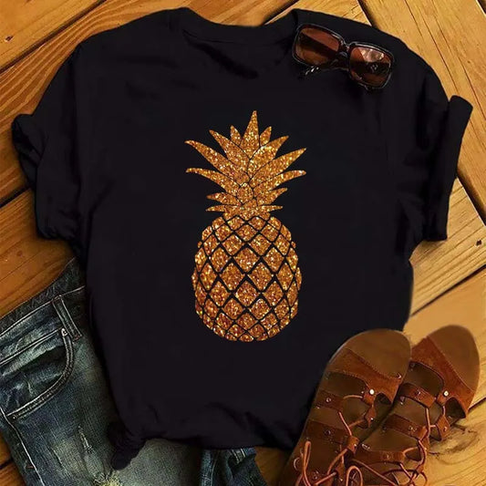 t shirt til damer med ananas