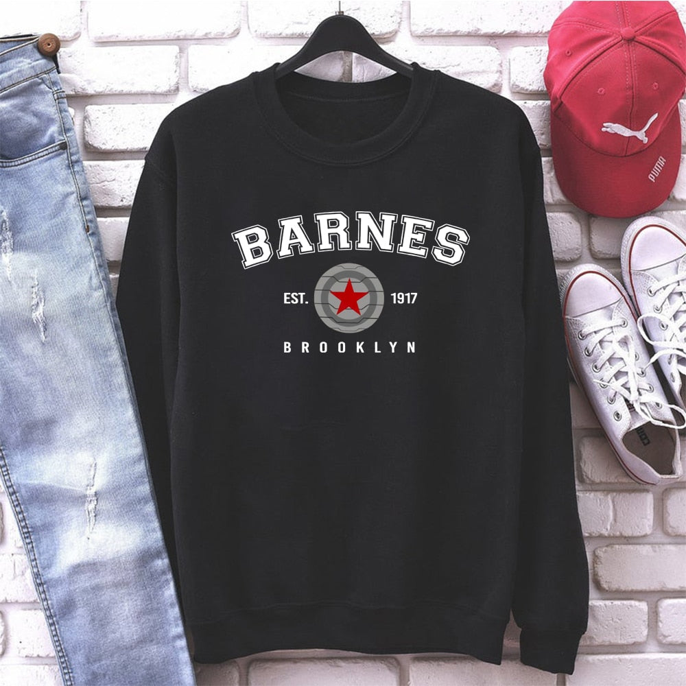 Barnes - Løstsiddende sweatshirt med print til kvinder