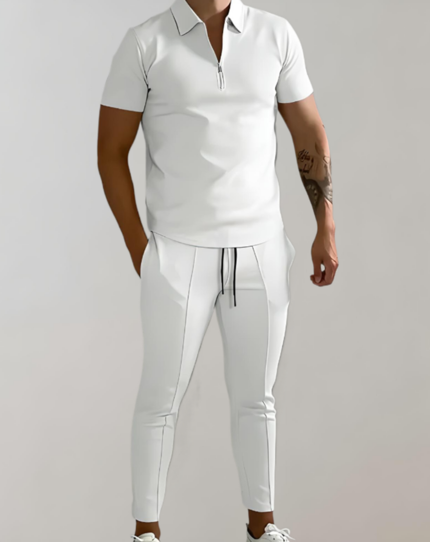 Mateo - Kortærmet Poloshirt Skinny Fit-Bukser