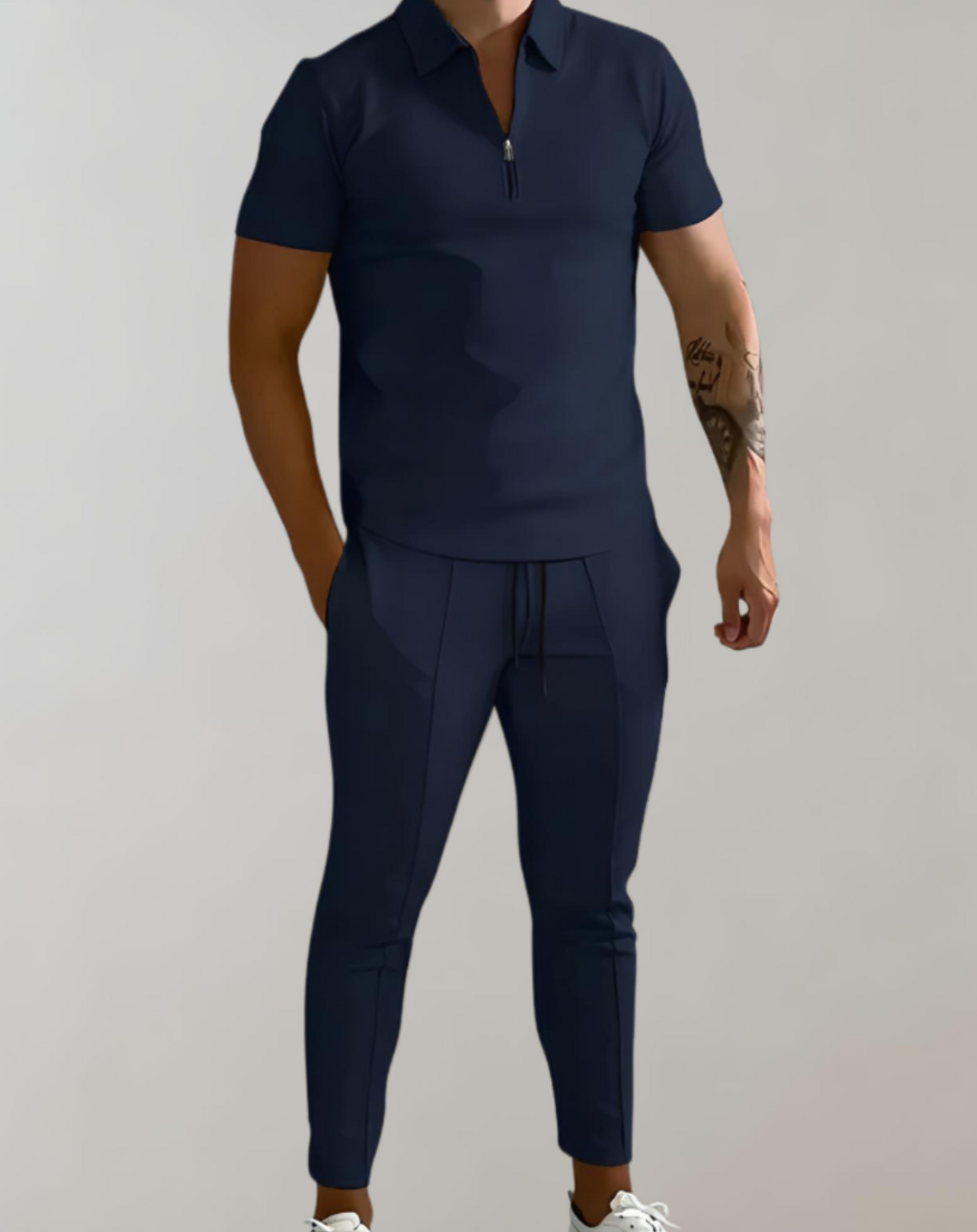 Mateo - Kortærmet Poloshirt Skinny Fit-Bukser