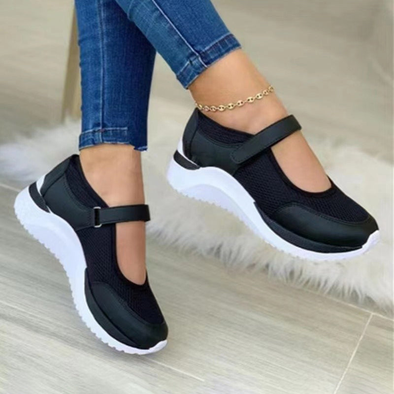 Afslappede Mesh Platform Sneakers