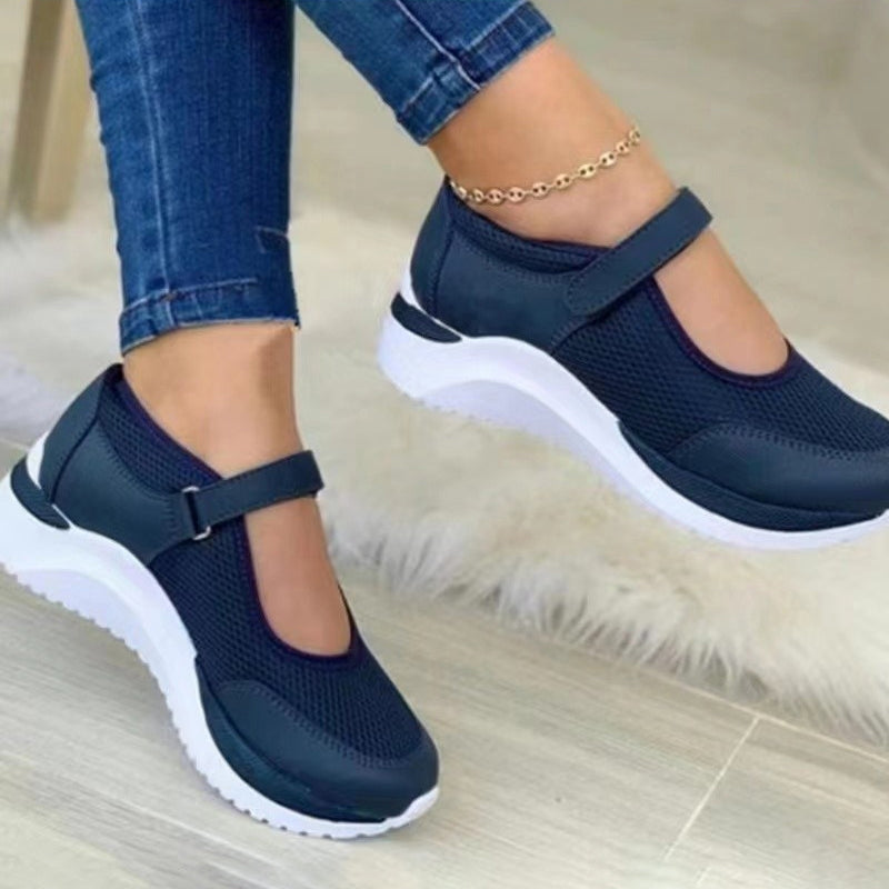 Afslappede Mesh Platform Sneakers