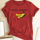 T-shirt til kvinder med bananmotiv