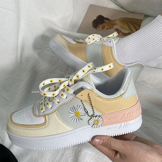 Blomstrede sneakers til kvinder