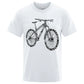 T-shirt til mænd med cykel