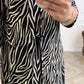 Casual kjole med zebraprint