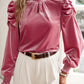 Blommeblomst Velour Bluse