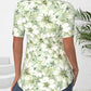 Blomsterbluse med falsk lagdeling