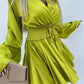 Cilia dress lime  -23324