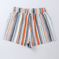 Stribet Vintagevasket Shorts