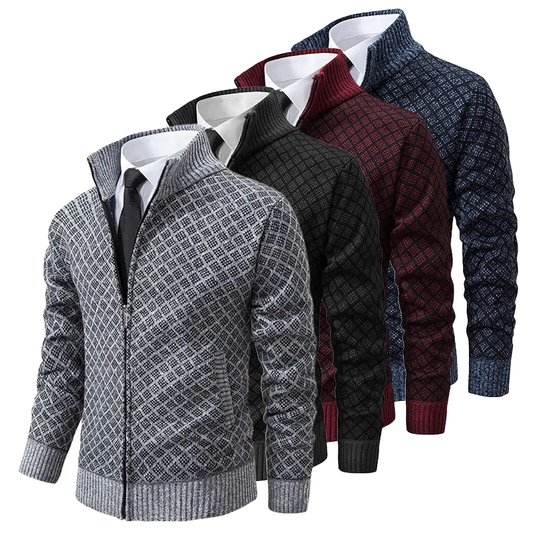 Louis Dupont | Jacquard-strikket cardigan