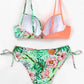 Sexet bikini med print og flettet design