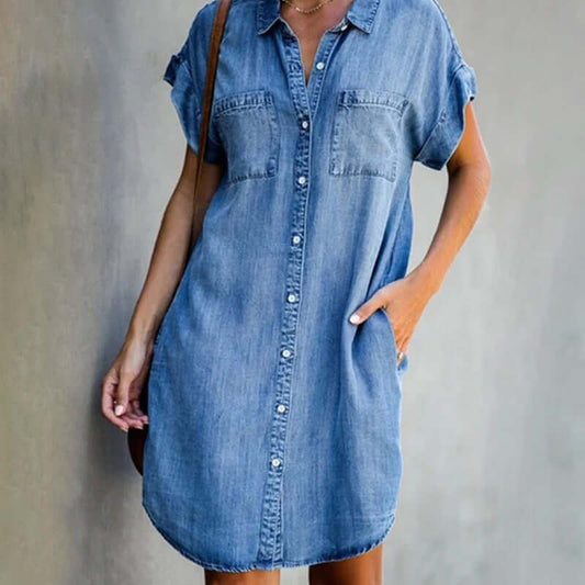 Chic Denim Dreams-kjole