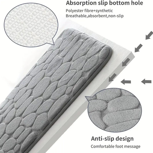 CarpetMat™ - Pebblepræget, skridsikker, yderst absorberende tæppeunderlag