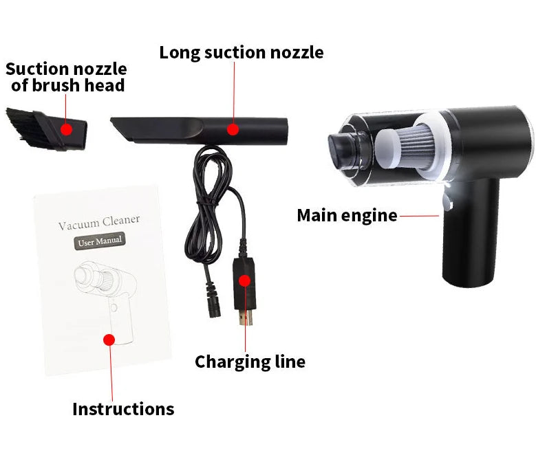 DustBuster Pro™ - Trådløs Håndholdt Bil Støvsuger